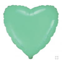 Ф Б/РИС 18" СЕРДЦЕ Пастель Mint